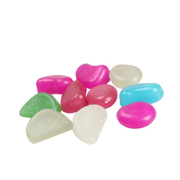 

decorations 10 pcs luminous light-emitting artificial pebble stone fish tank decoration supplies