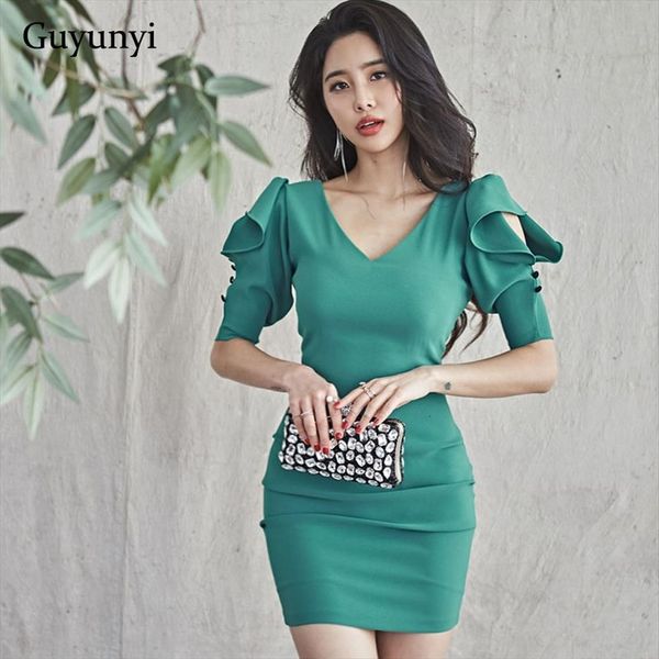 

plain color elegant office summer women dresses small v neck short sleeve hollow high waist slim party womens, Black;gray