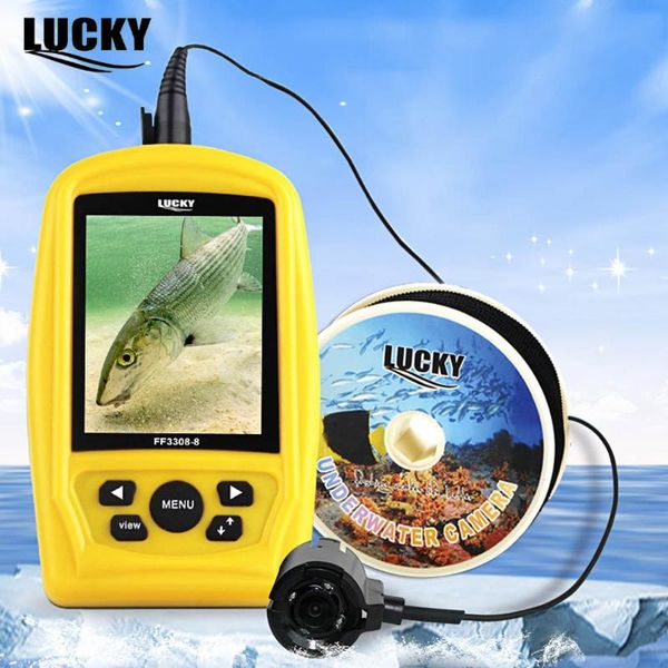 

fish finder lucky ff3308 - 8 underwater video camera with 4pcs infrared leds night vision 120 degree angle