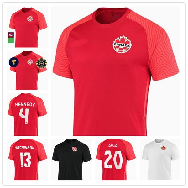 

21 22 canada soccer jerseys national team concacaf gold cup evstaquio hutchinson 2021 davies david larin cavallini laryea millar hoilett ken, Black;yellow