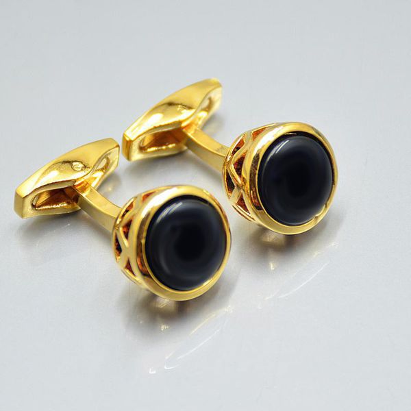 

l-m05 luxury cuff links men's classic style cufflinks with box 4 colors, Silver