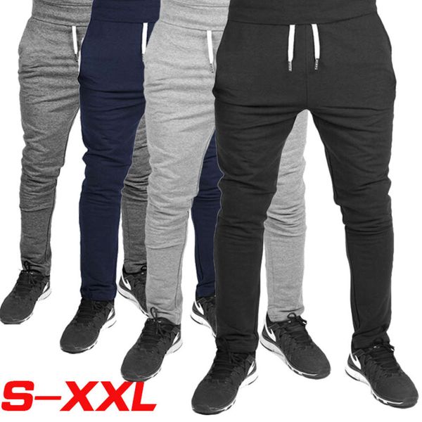 

men's 2021 new men's muscle fitness pants men's pants casual pants, Blue