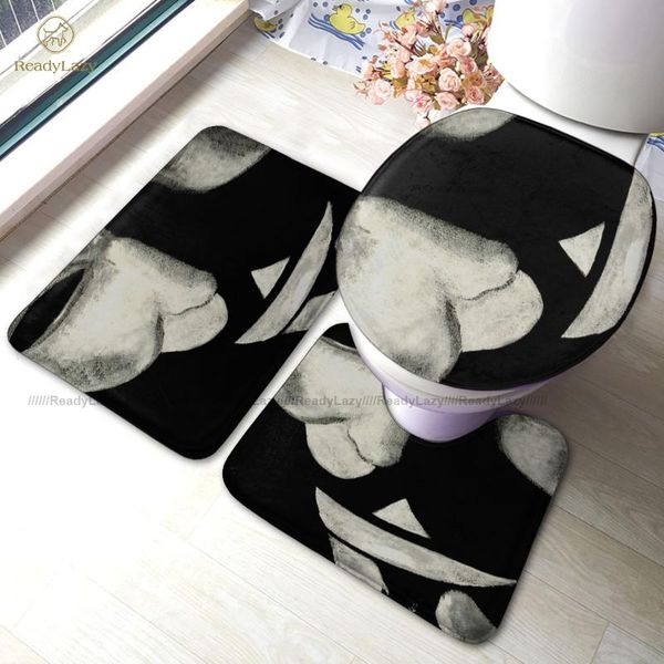 

bath mats guy fawkes mat 3 piece absorbent foot bathroom set modern polyester rug