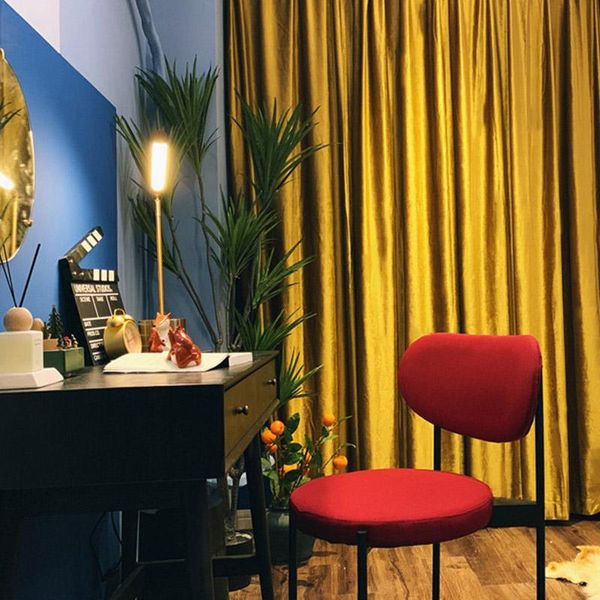 

curtain & drapes nordic simple golden velvet curtains living room bedroom blackout