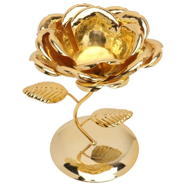

1pc elegant iron candlestick home candle stand creative flower holder holders