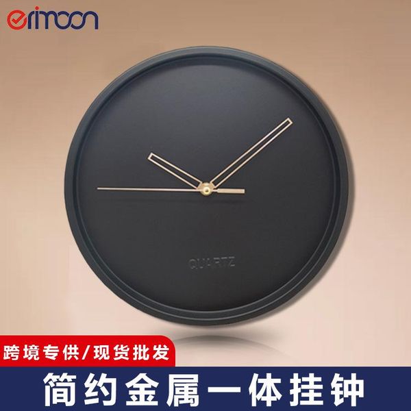 

wall clocks fashion art clock iron quartz simple living room decoration mute