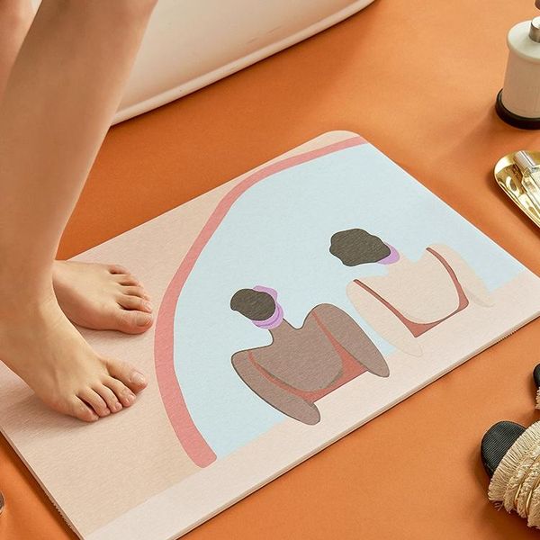 

bath mats modern non slip absorbent cute toilet products bathroom mat shower front door tapis salle de bain home decor dh50dd