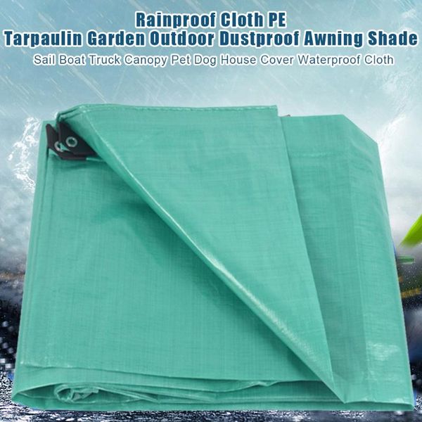 

shade pe tarpaulin plastic garden sail boat waterproof canopy for pet dog house truck tent cover pool sun protection tarp
