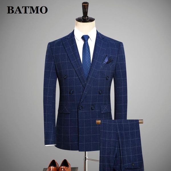 

arrival spring double breasted plaid suits men,men's wedding dress,plus-size s-4xl 1788 men's & blazers, White;black
