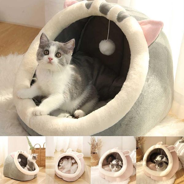 

cat beds & furniture sweet bed warm pet basket cozy kitten lounger cushion house tent very soft small dog mat bag for washable cave