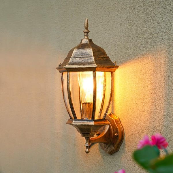 

solar lamps outdoor waterproof wall lamp european retro industrial garden landscape villa porch led