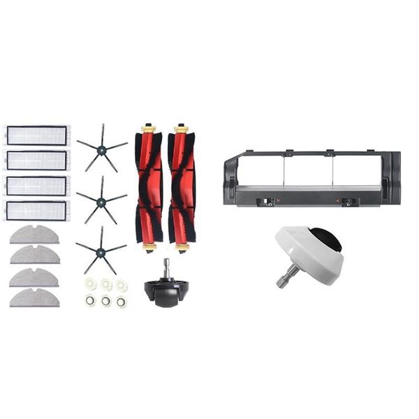 

main brush hepa filter with replacement mop cloths rags wheel roller vacuum cleaners