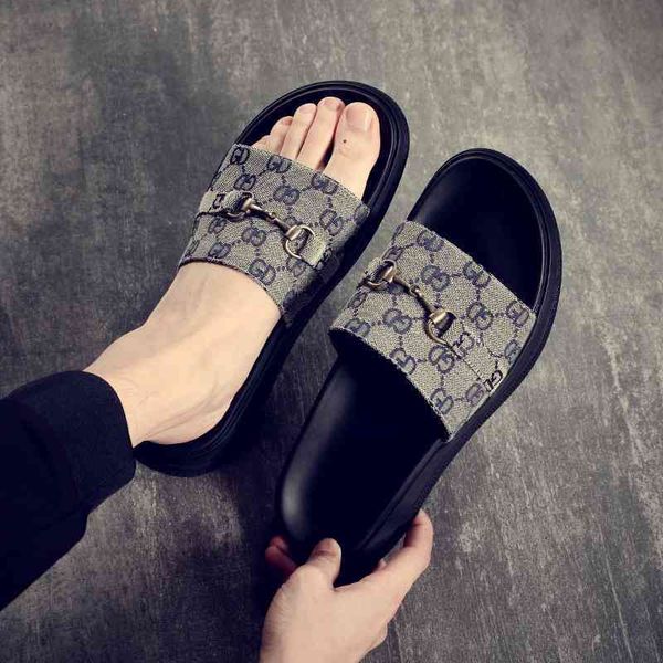 

69% off store online 2021 beach sandals men's high street outdoor slippers, Black
