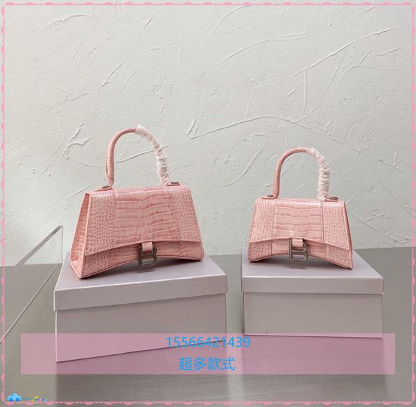 

new alligator hourglass bag b-button beancurd women's hand-held messengerzly
