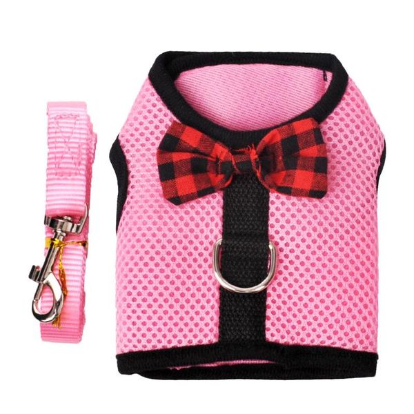 

dog collars & leashes pet rope strap harness mesh vest set squirrel outdoor suit