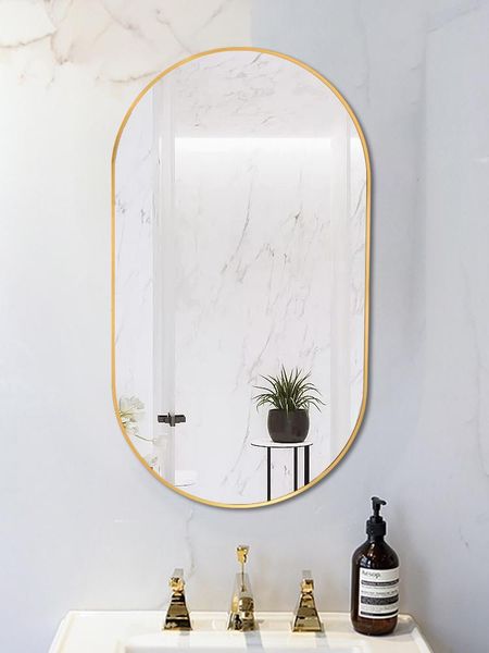 

mirrors bathroom mirror oval toilet wall hanging cosmetic wall-mounted decorative