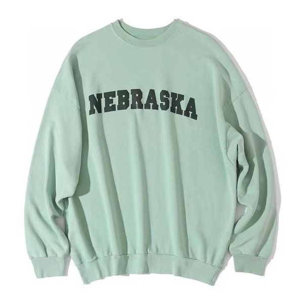 

men's hoodies & sweatshirts men raf mint green round neck distressed jumper sweatshirt, Black