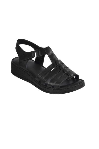 

sandals women's black flat