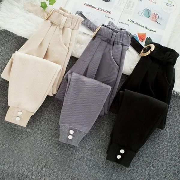 

trousers winter leggings girls 2021 children plus velvet pants thicken warm long for kids baby skinny pencil d31, Blue