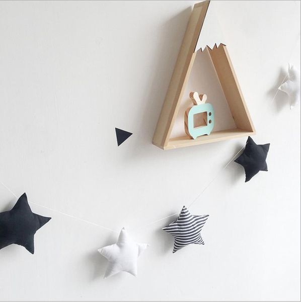 

decorative objects & figurines kids room decoration 5 star garlands wall hanging ornaments nursery baby nordic decor home party accessories