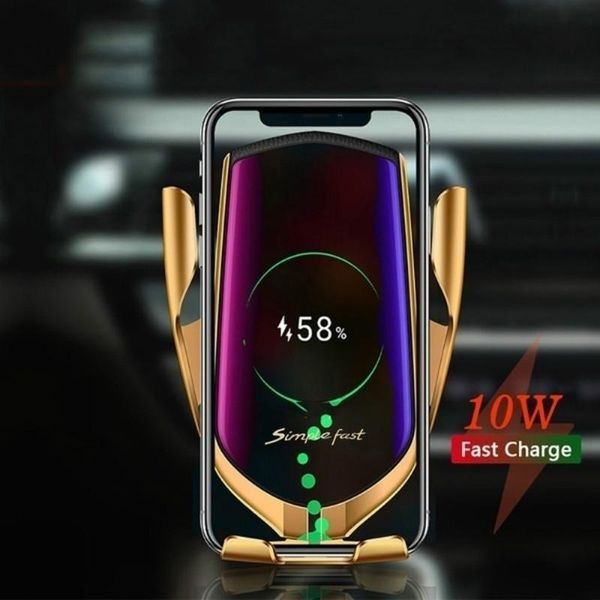 

car qi wireless charger for s11 s10 note 10 plus a50 a70 wirless charging stand automatic clamping draadloze oplader cell phone moun mounts