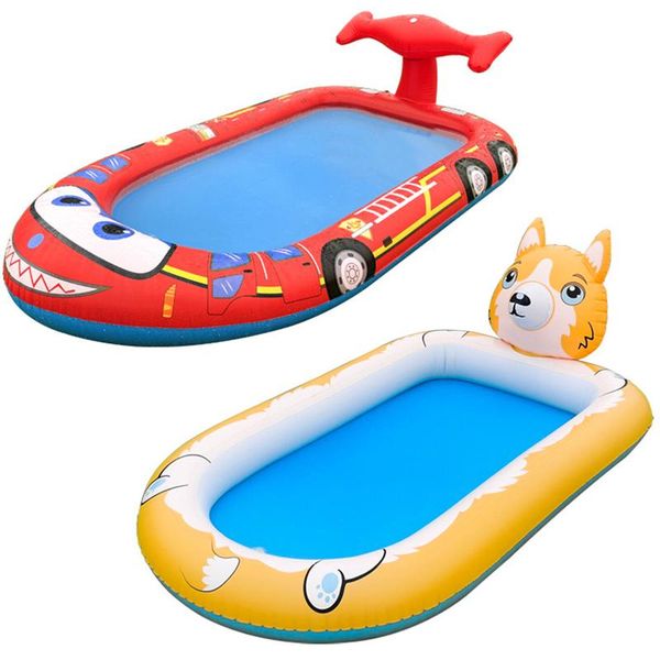 

inflatable floats & tubes children swimming pool style sprinkler mat pvc fun safe outdoor lawn toy summer gift
