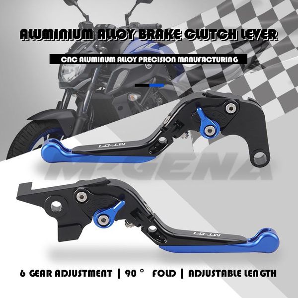 

motorcycle brakes for mt-07 fz-07 mt07 fz07 2014-2021 2021 accessories folding extendable brake clutch levers