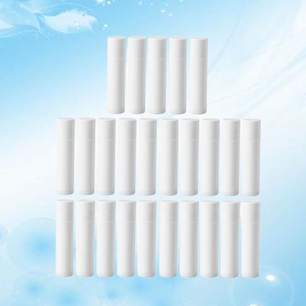 

storage bottles & jars 50pcs 5g diy empty lip tubes pomade container plastic (white)