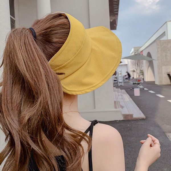 

wide brim hats 2021 sunhat women's summer sun autumn hat beach casual bucket chapeau femme foldable cap sunbonnet, Blue;gray