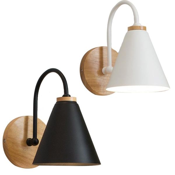 

wall lamp modern industrial plug in lamps mini wood base style mounted sconces