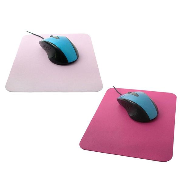

mouse pads & wrist rests 2 pcs mat computer silicone gel pad ultra-thin lapcomputer, pink dark
