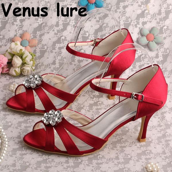 

colors brand burgundy wedding sandals for bride high heel summer shoes, Black