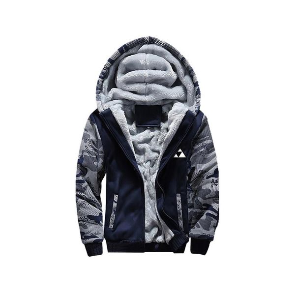 

men's jackets winter plus size fleece liner warm coat wool zipper hoodie jacket neutral style camouflage color #yl10, Black;brown