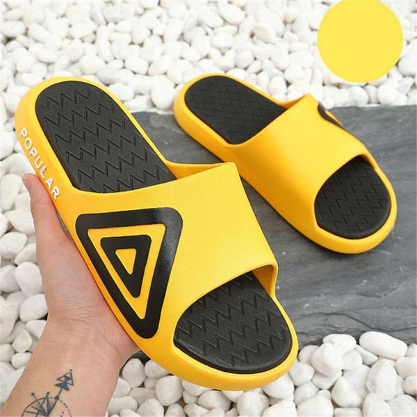 

slippers men eva non-slip outdoor beach flip flops summer casual shoes man women slides red sandal calzado mujer, Black