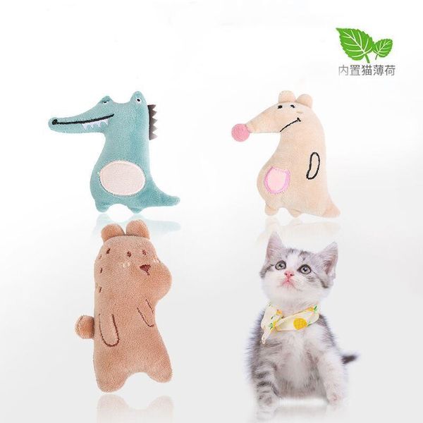 

cat toys toy plush funny puppet with catnip pet
