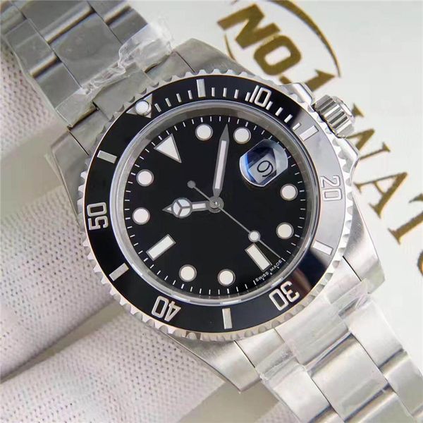 

mens designer watch 116610 automatic mechanical sapphire glass ceramic bezel stainless with glide lock men watches, Slivery;brown