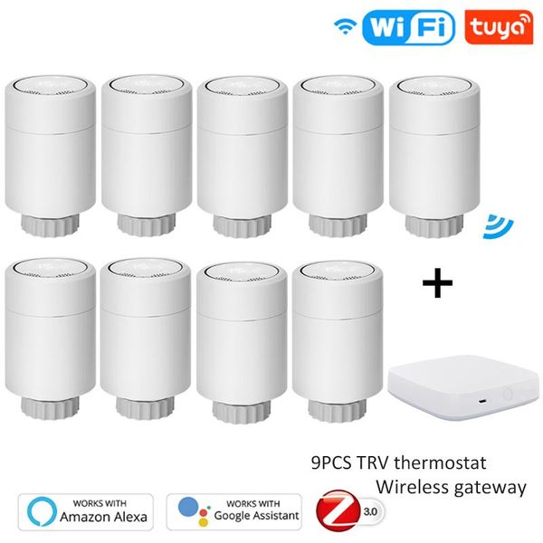 

smart home control tuya zigbee thermostat valve wifi radiator actuator trv wireless hub