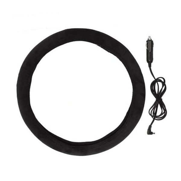 

steering wheel covers universal 14.5-15.5 inch cover heater 12v car steering-wheel winter warm comfortable heating