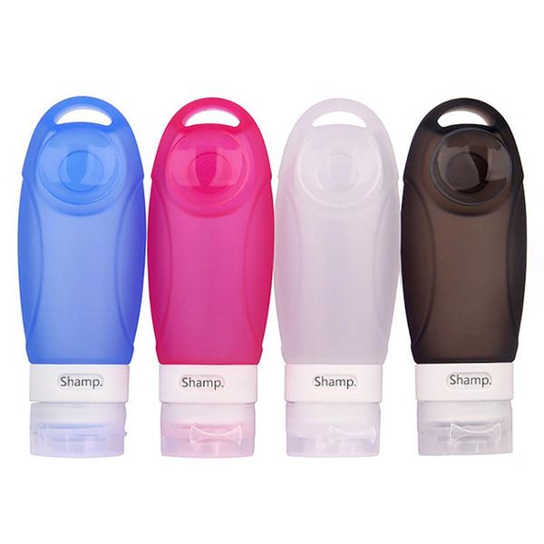 

storage bottles & jars 1pcs refillable travel containers portable soft silicone squeezable with suction cup
