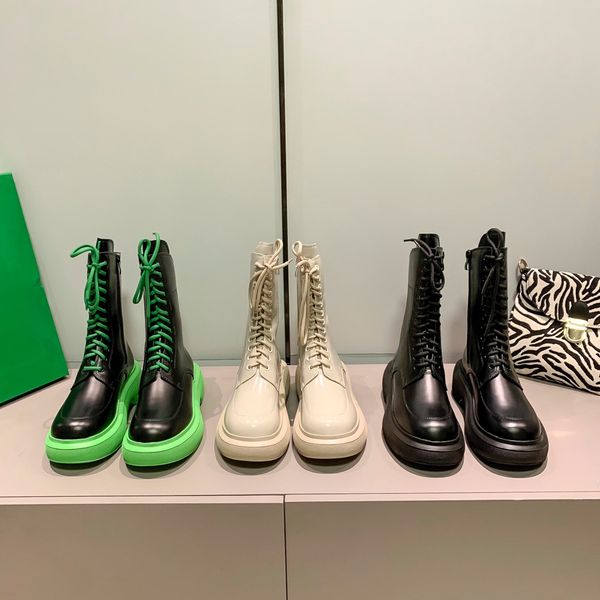 

womens boots designer lug leather martin ankle chaelsea flash boot short non-slip wave colored rubber outsole elastic webbing luxury comfort, Black