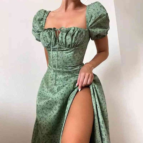 

summer womens dress flower print dress for women high split elegant off shoulder long dresses backless bodycon vestidos, Black;gray