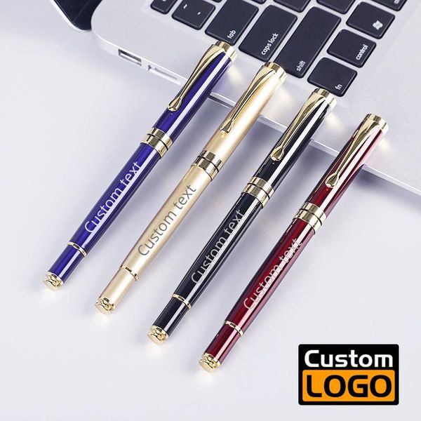 

gel pens el front desk writing pen business signature custom logo advertising metal office supplies wholesale stationery