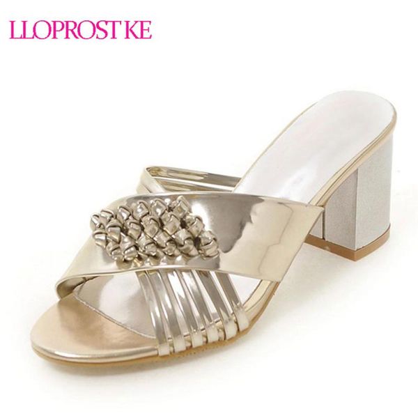 

lloprost ke plus size 32-43 square heels shoes woman solid lady sandals summer fashion open-toed party my561, Black