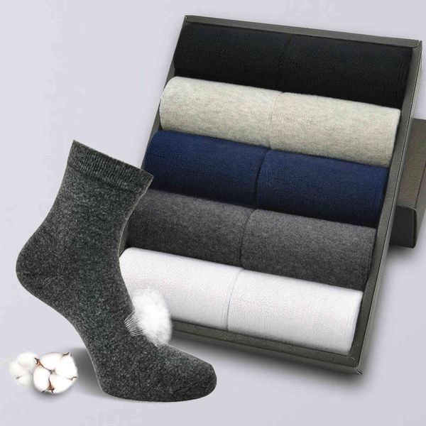Plus Size Business Homens Soft Resipatível Meia Antibacteriana para Homens Homens Long Socks Set