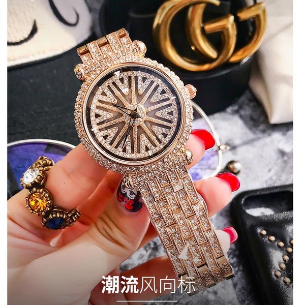 

wristwatches good turn of fortune watches revolving lady's watch, Slivery;brown