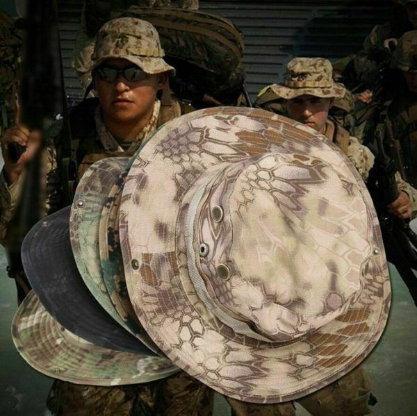 

tomwang2012. us army outdoor military style cap hunting tactics camouflage boonie hat hats, Black;white