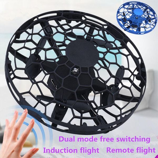 

mini drone hand flying anti collision quadcopter upgraded dual controller 360 toys for kids helicopter infraed drones
