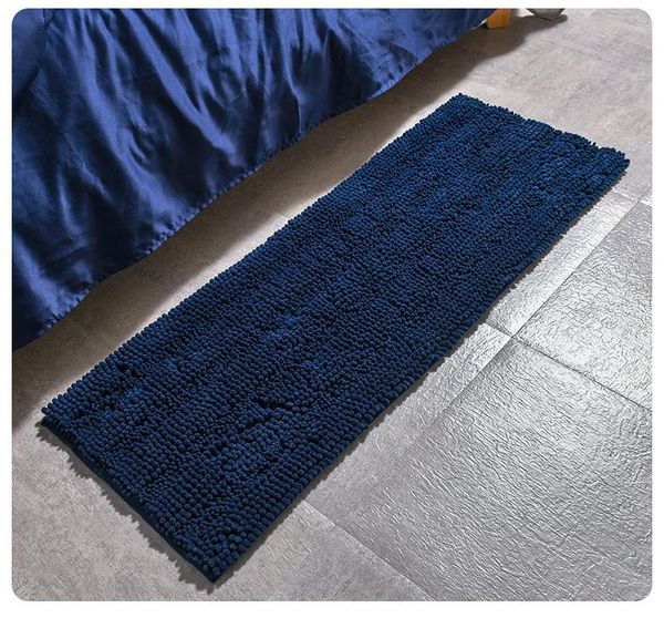

50x81cm bath mats for bathroom non slip luxury chenille striped rugs soft washable carpets