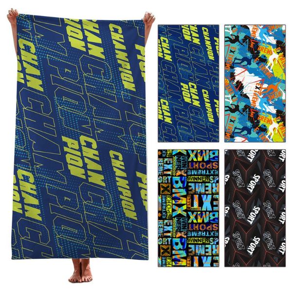 

towel bath geometric abstract series beach print sun protection shawl quick dry