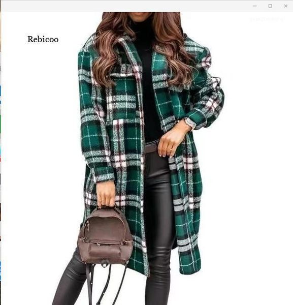 

women's autumn winter fashion long sleeve plaid spliced button overcoat down jacket coat padded knee-length & parkas, Black